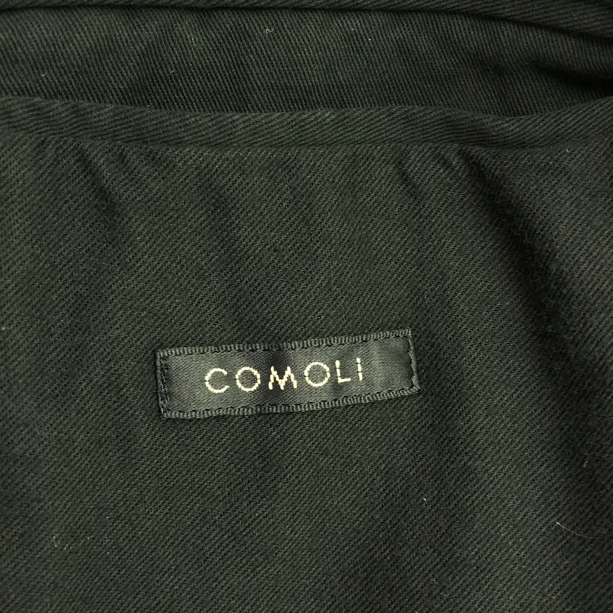 [狀況良好] COMOLI | 2024AW | 染平領大衣 | 尺寸 3 | 黑色 | 男款