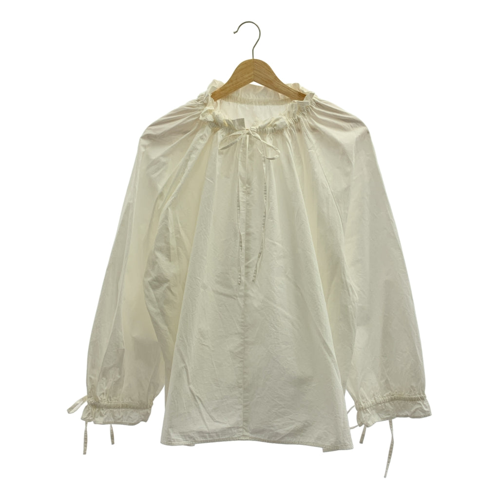 CLANE | 兩穿露肩上衣/蓬鬆褶皺襯衫 | 1 碼 | 白色 | 女款