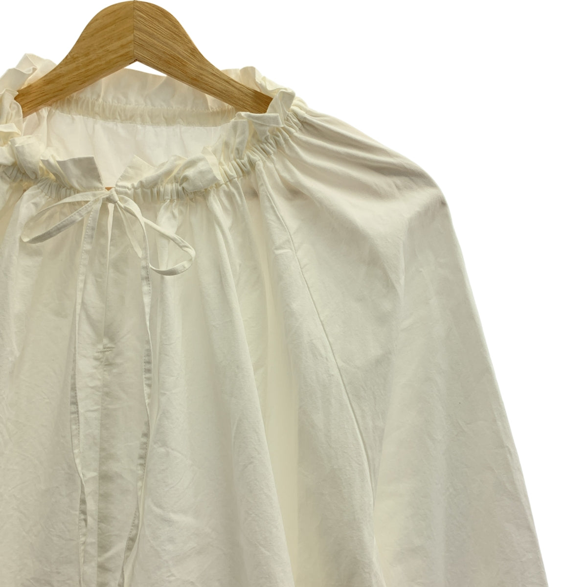 CLANE / クラネ | 2WAY OFF SHOULDER TOPS / ギャザー ボリューム ブラウス | 1 | ホワイト | レディース