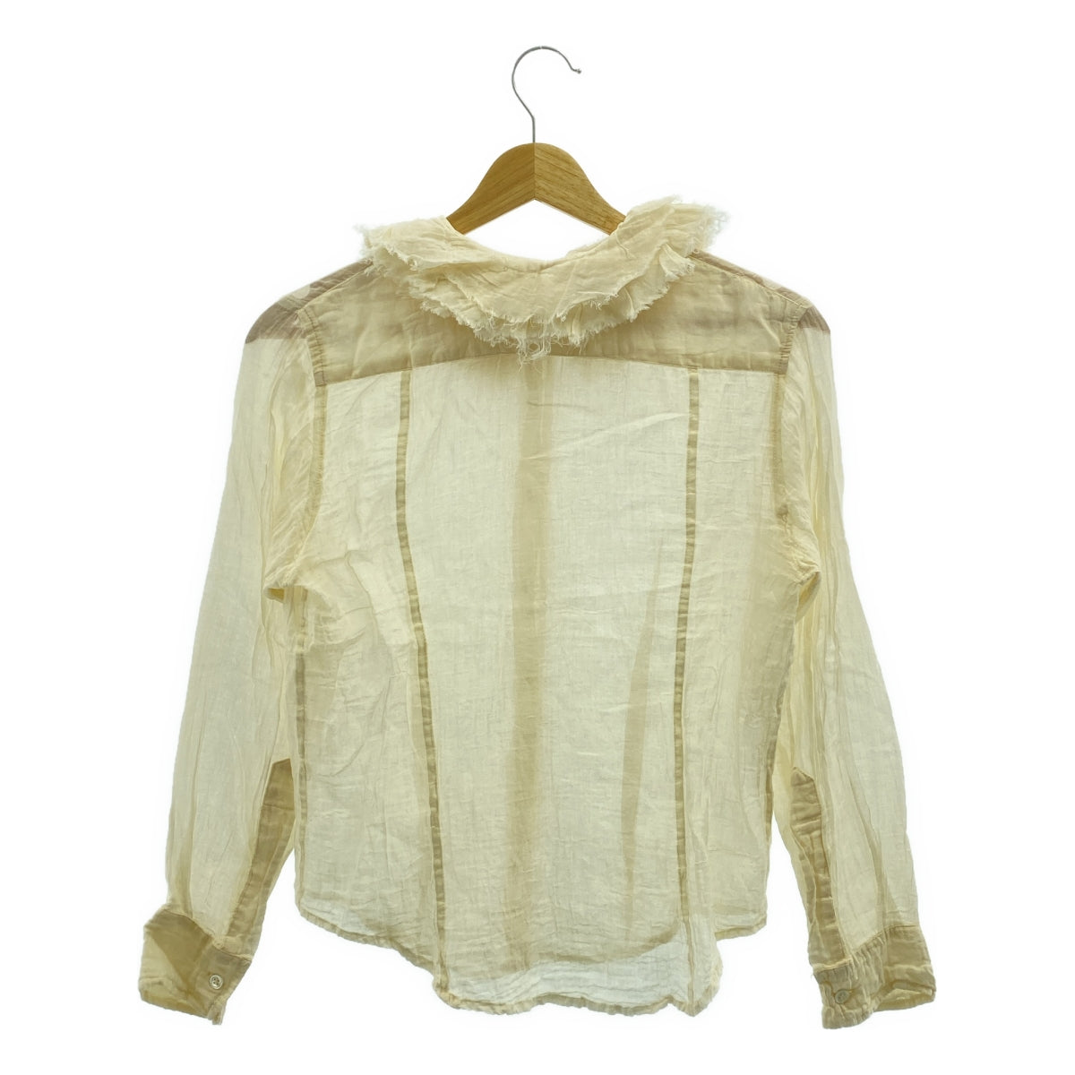 Paul Harnden / 폴 하덴 | 코튼 셔츠 / 프릴 컬러 셔츠 블라우스 | M | 여성