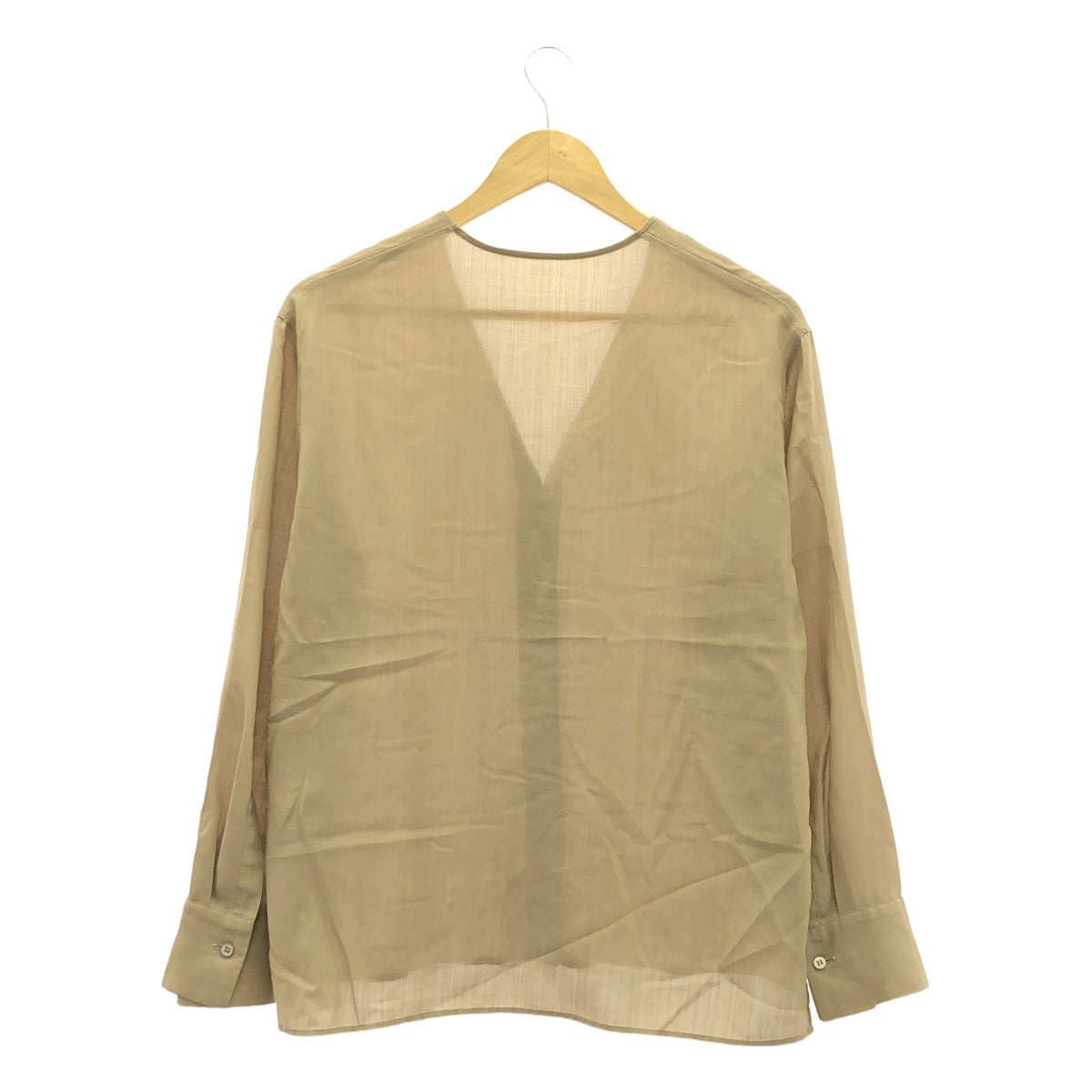 JOURNAL STANDARD L'ESSAGE / 저널 스탠다드 레서지 | 2021SS | AYA KANEKO × L'ESSAGE V 넥 셔츠 가네코 아야 | F | 베이지 | 여성