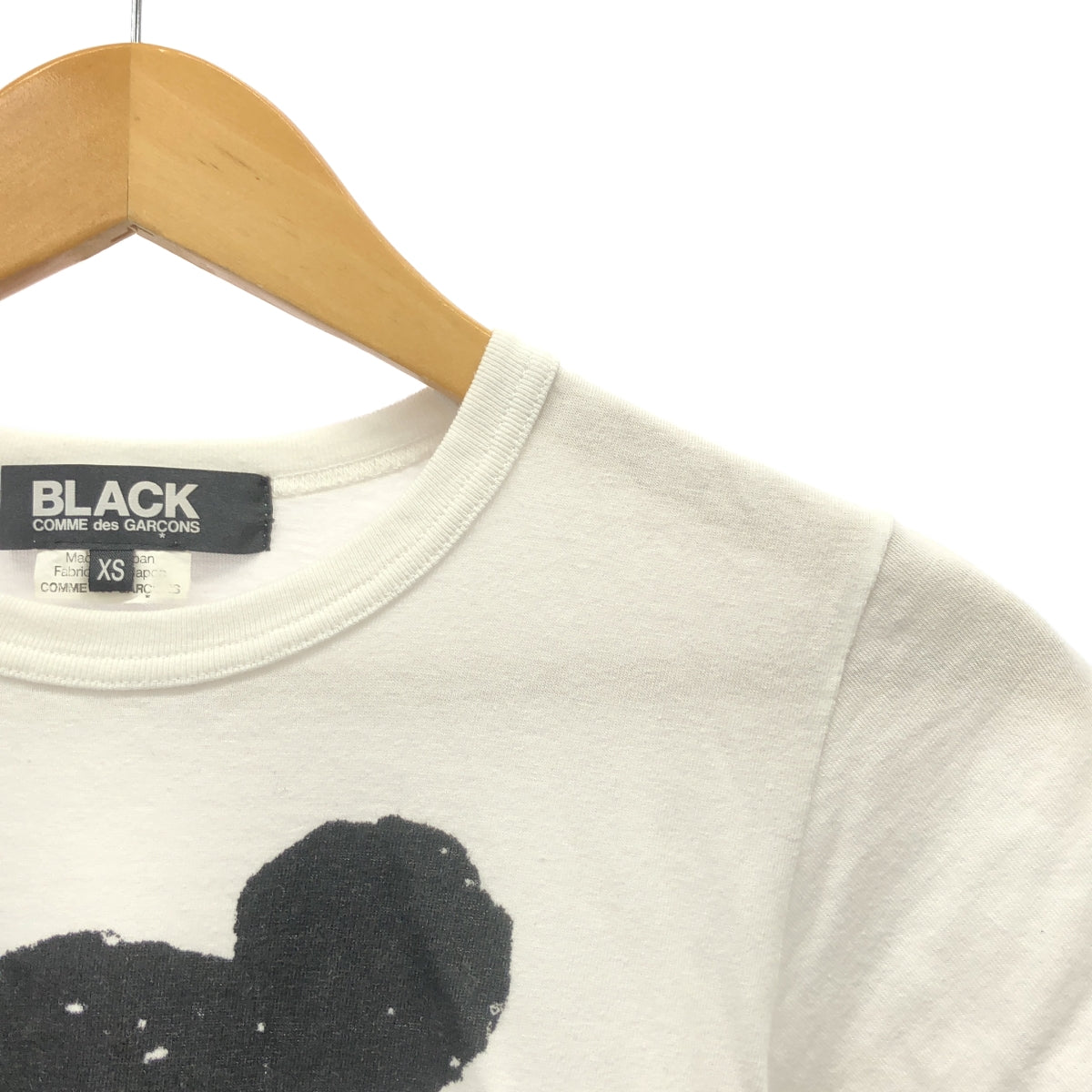 BLACK COMME des GARCONS / ブラックコムデギャルソン | 2011SS | × Disney mickey / ディズニー ミッキー 両面プリント ロゴ Tシャツ カットソー | XS | レディース
