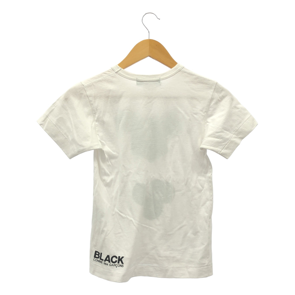 BLACK COMME des GARCONS / ブラックコムデギャルソン | 2011SS | × Disney mickey / ディズニー ミッキー 両面プリント ロゴ Tシャツ カットソー | XS | レディース