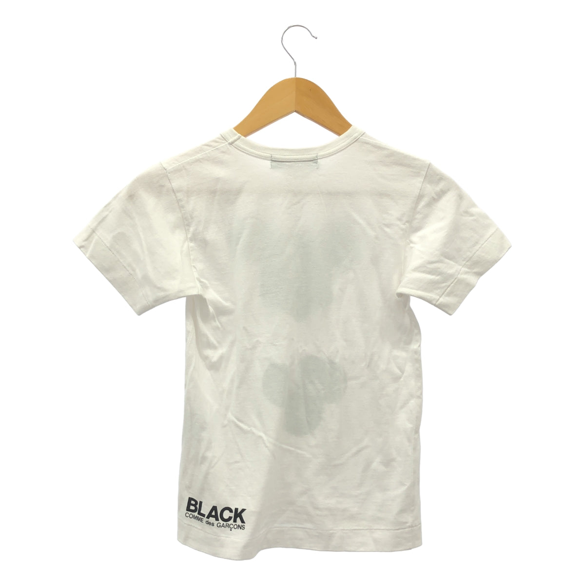 BLACK COMME des GARCONS / ブラックコムデギャルソン | 2011SS | × Disney mickey / ディズニー ミッキー 両面プリント ロゴ Tシャツ カットソー | XS | レディース