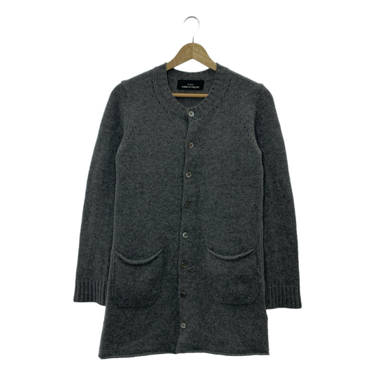 COMME des GARCONS | 經編布料2011秋冬 |羊毛圓領口袋長開襟衫 |