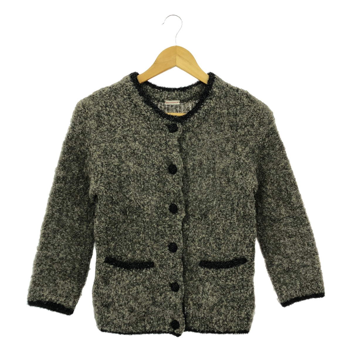 DRESSTERIOR / Dressteria | No-collar wool knit jacket |