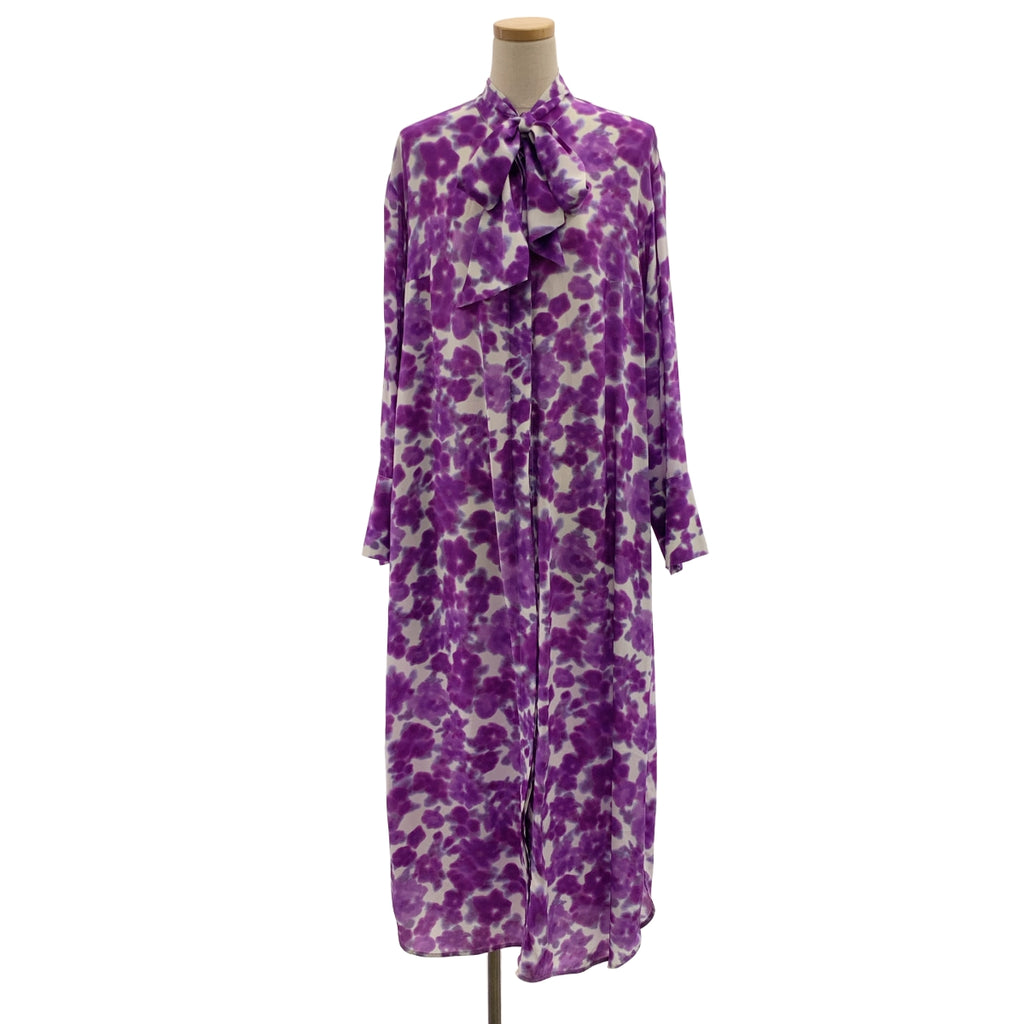 Christian Wijnants | 絲質印花長襯衫裙 | 尺寸 34 |