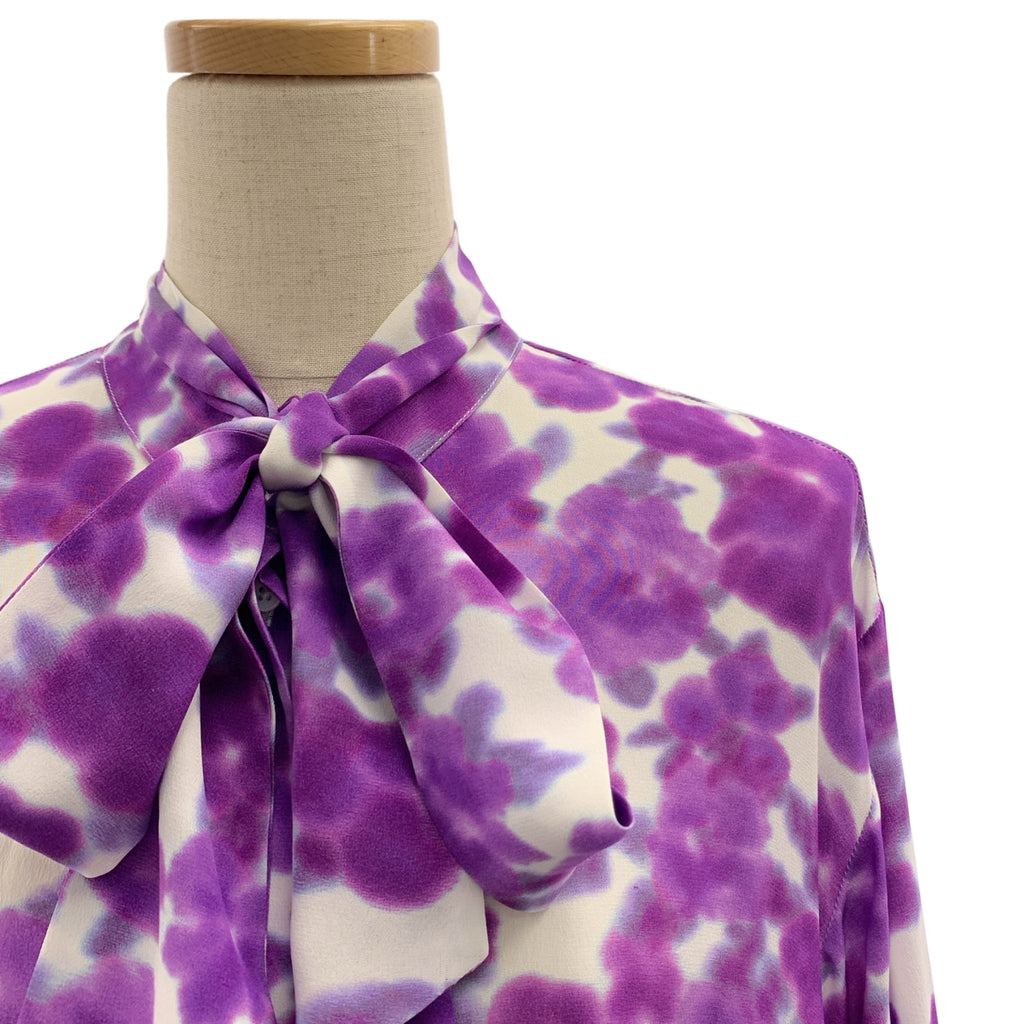 Christian Wijnants | 絲質印花長襯衫裙 | 尺寸 34 |