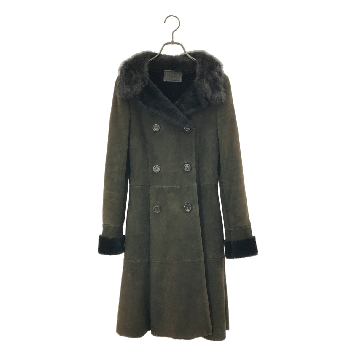 PRADA | 雙層切斯特羊毛皮大衣 |