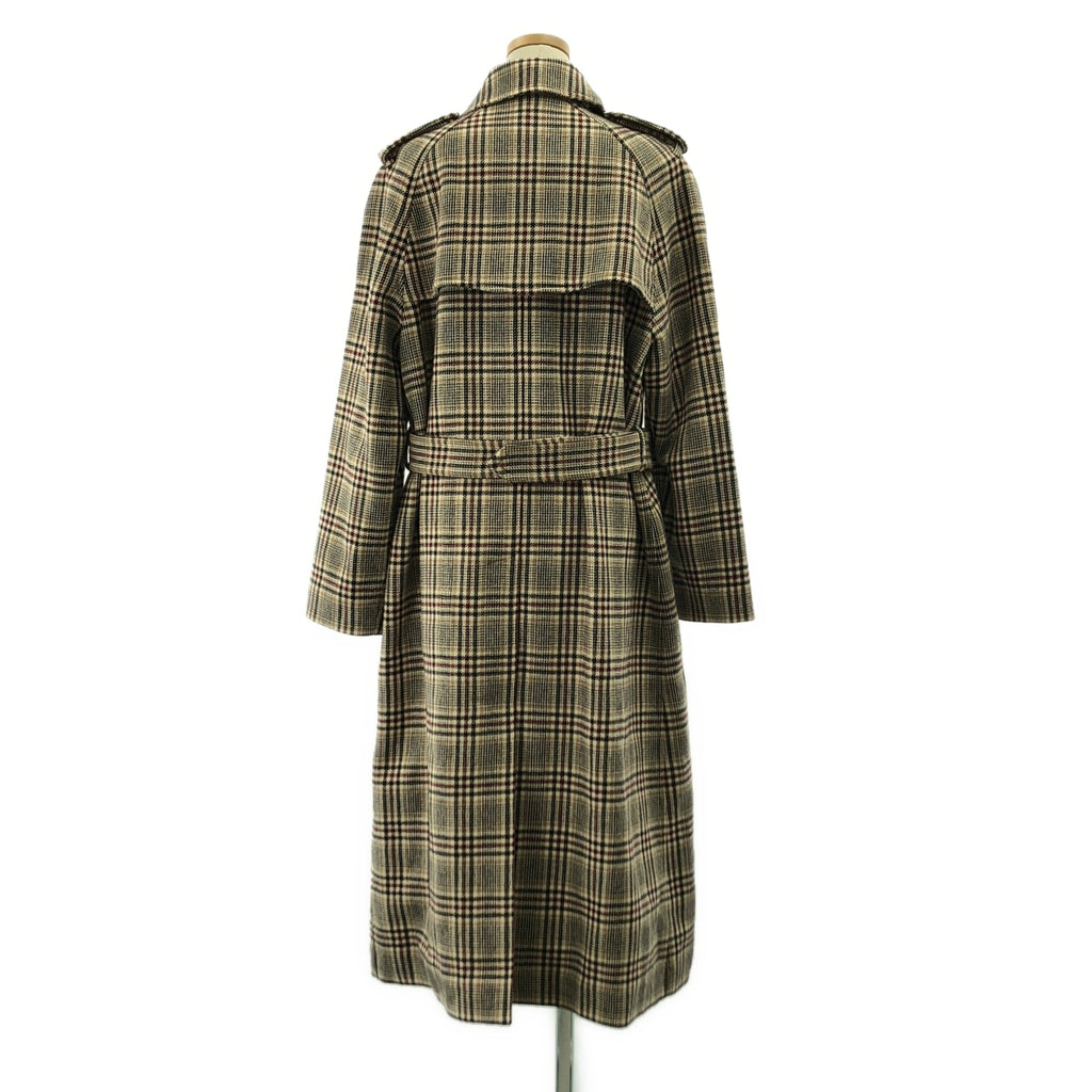 CELINE / セリーヌ | ウール ベルテッド ロゴボタン フライフロント コート / 総裏地 | 38 | レディース