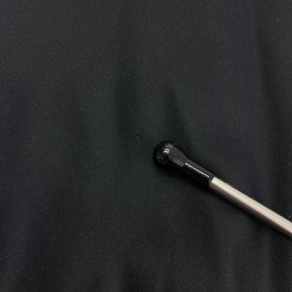 Christian Dior / クリスチャンディオール | シルク CDロゴ ボタン フリンジタイ シャツ | 13 | ブラック | レディース