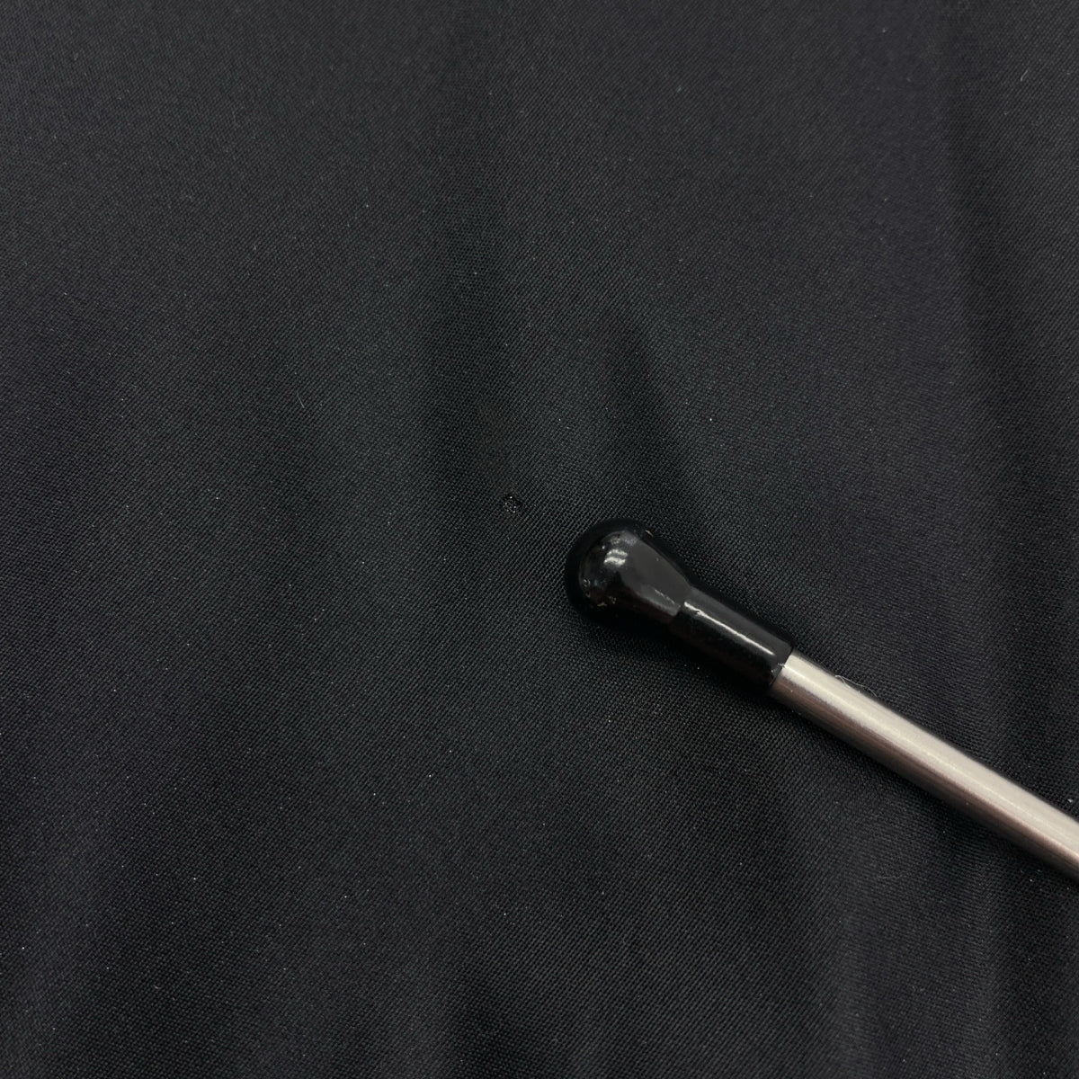 Christian Dior / クリスチャンディオール | シルク CDロゴ ボタン フリンジタイ シャツ | 13 | ブラック | レディース