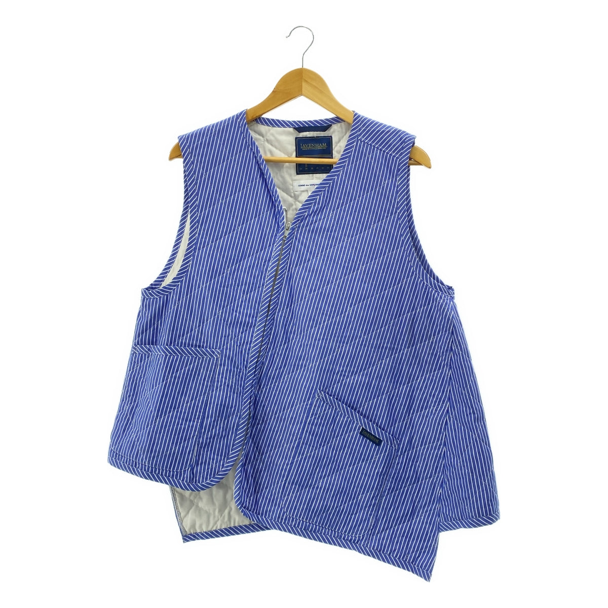 COMME des GARÇONS 襯衫 | | x LAVENHAM 不對稱絎縫背心外套| SHOPBOP S 號 |男士