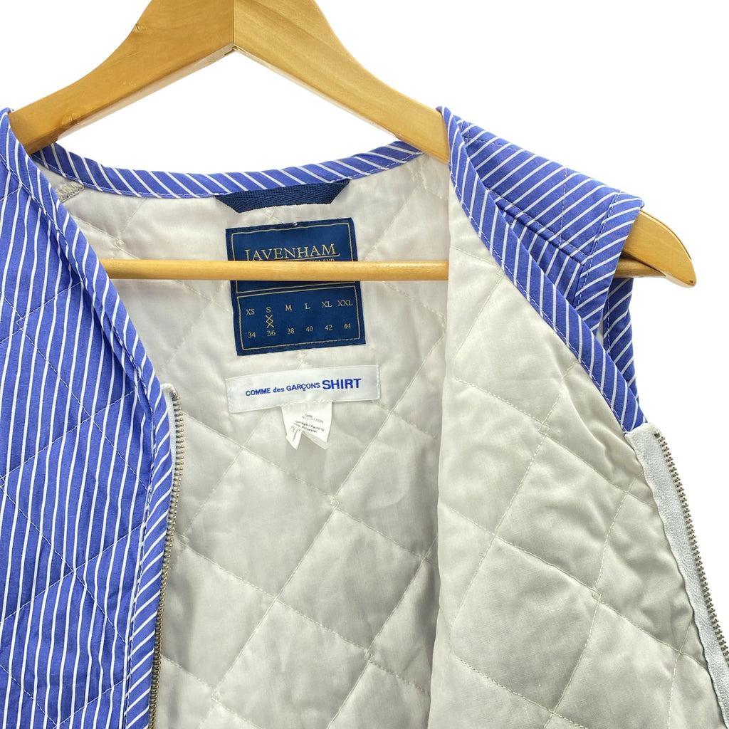 COMME des GARÇONS 襯衫 | | x LAVENHAM 不對稱絎縫背心外套| SHOPBOP S 號 |男士