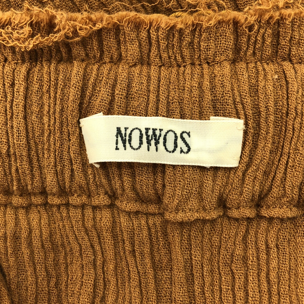 NOWOS / 노워스 | Sallow skirt 코튼 개더 컷오프 롱 스커트 | M | 여성