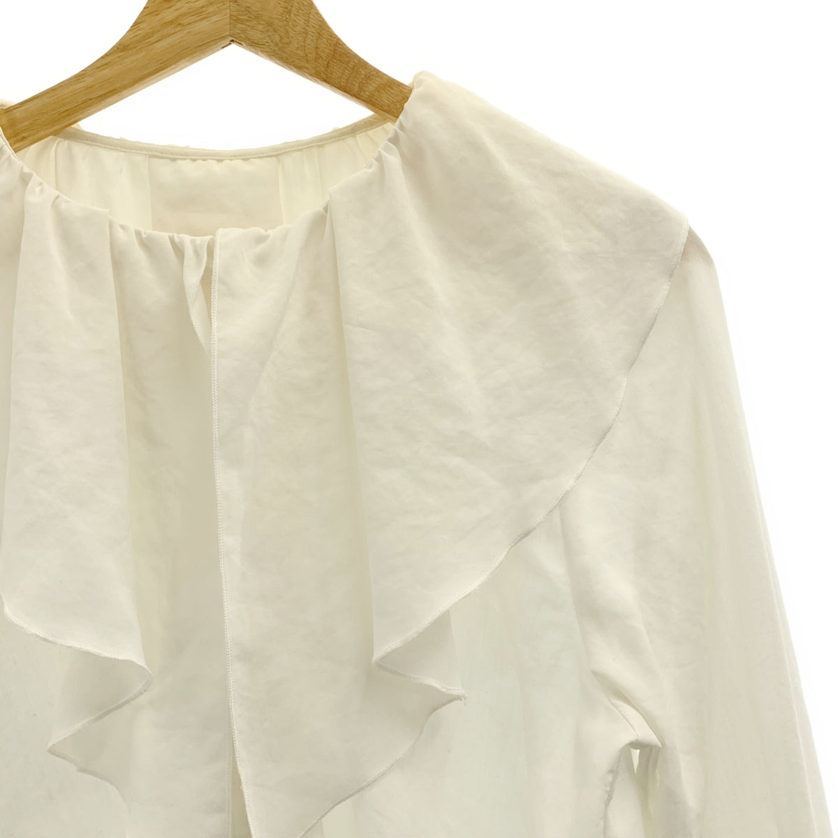 GALLARDAGALANTE / ガリャルダガランテ | 2024SS | ラッフルカラーブラウス | F | ホワイト | レディース