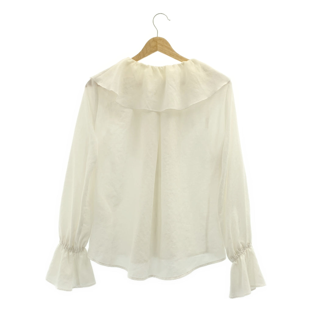 GALLARDAGALANTE / ガリャルダガランテ | 2024SS | ラッフルカラーブラウス | F | ホワイト | レディース