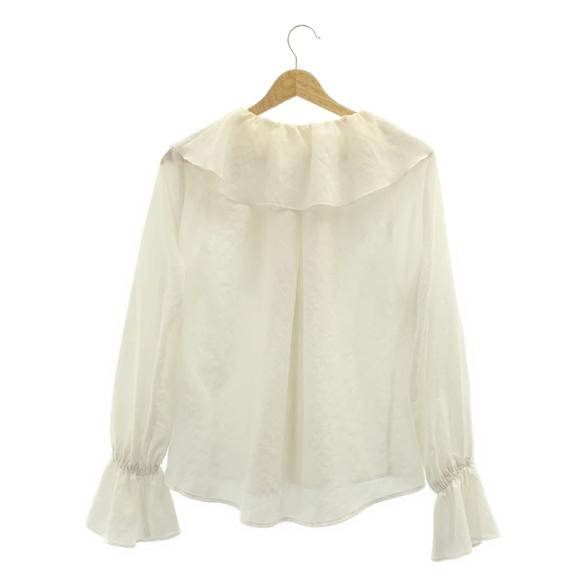 GALLARDAGALANTE / ガリャルダガランテ | 2024SS | ラッフルカラーブラウス | F | ホワイト | レディース