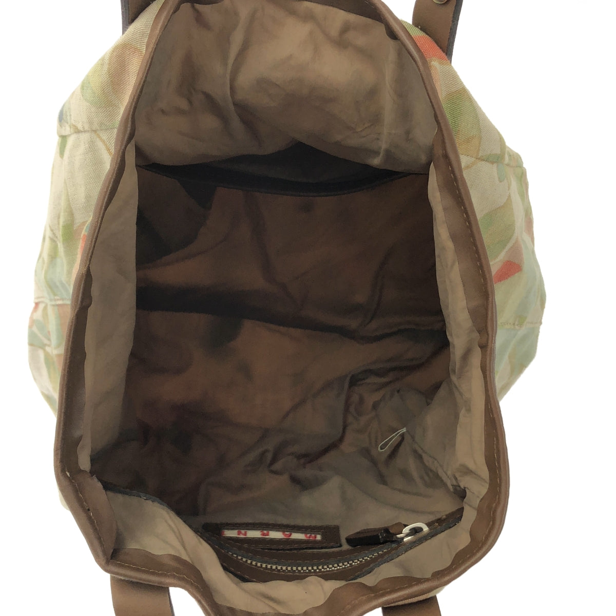 MARNI / マルニ | レザー スタッズ装飾 総柄 ハンド トートバッグ |