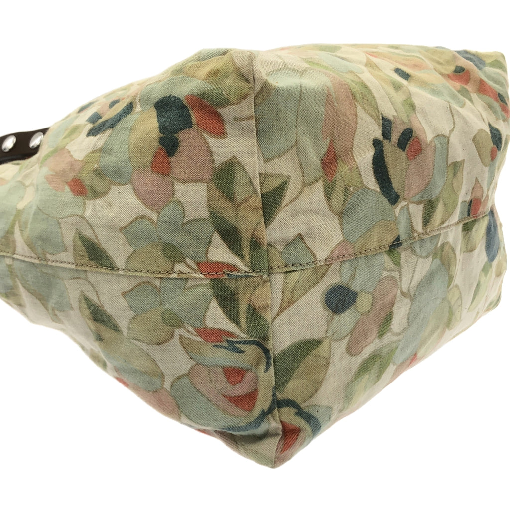 MARNI / マルニ | レザー スタッズ装飾 総柄 ハンド トートバッグ |