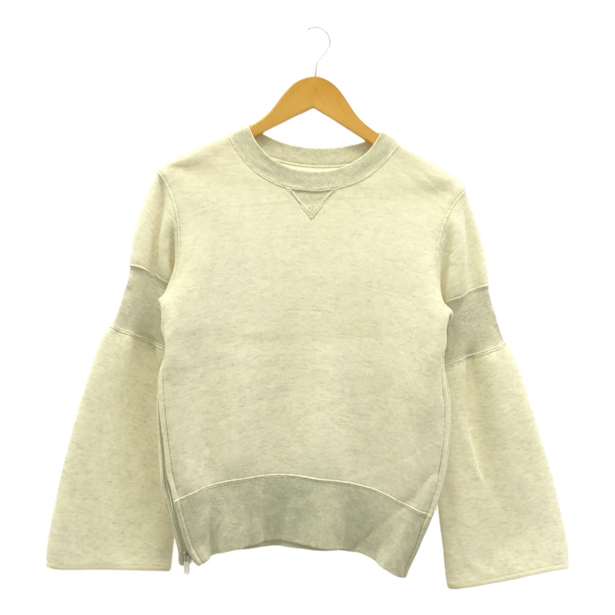 sacai / サカイ | フレアスリーブ サイドジップ スウェット | 1 | レディース