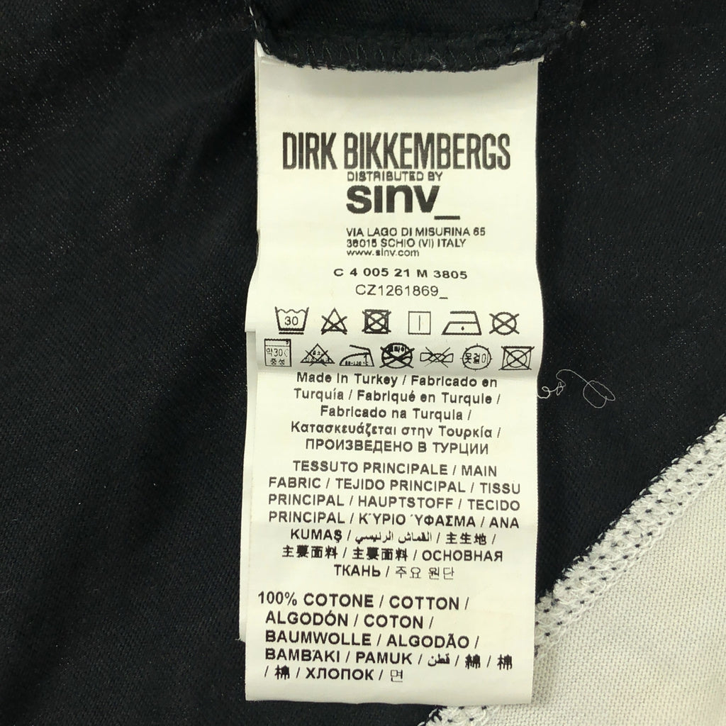 DIRK BIKKEMBERGS / ダークビッケンバーグ | バックプリント 裾切替 ロングスリーブTシャツ | XL |