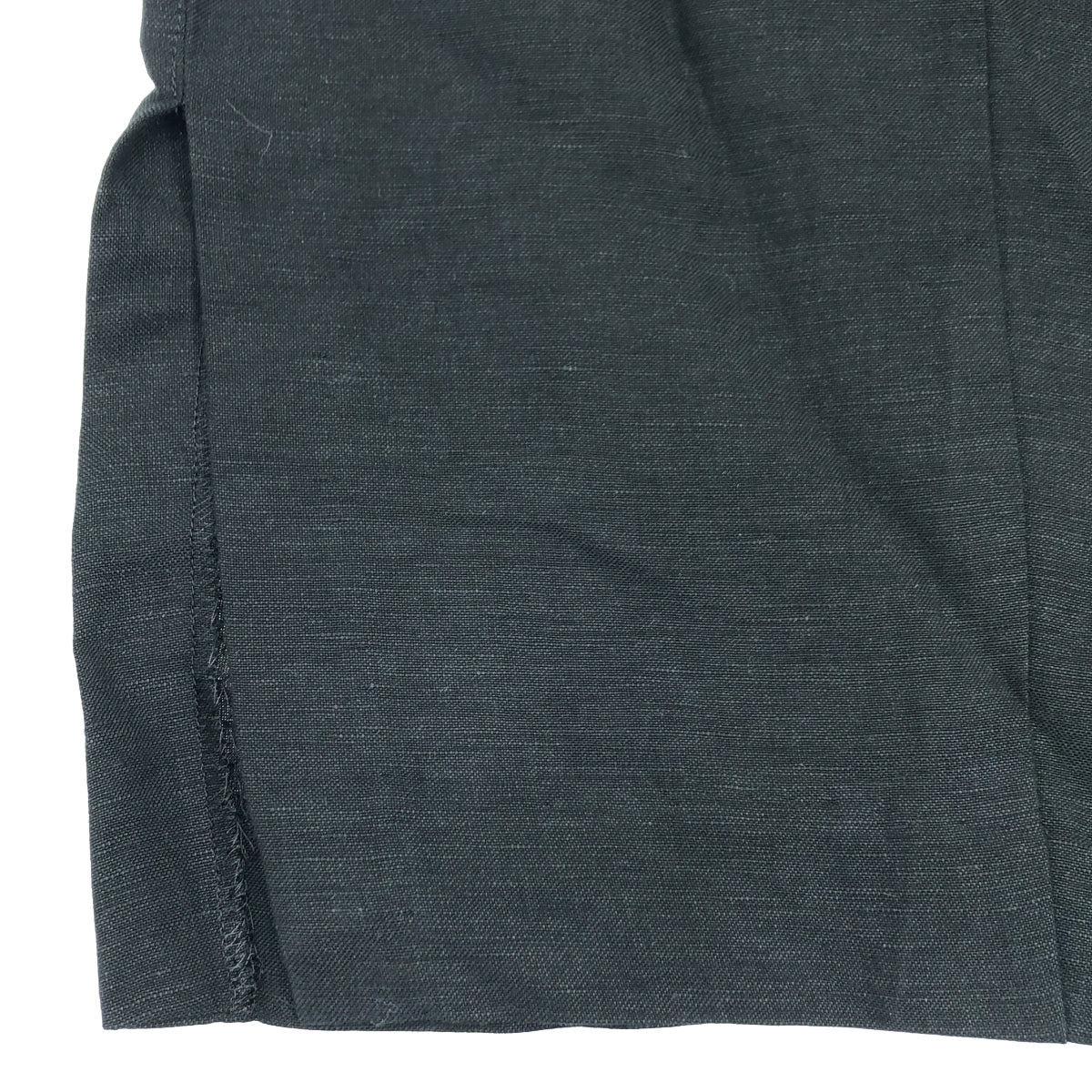 【美品】  RISMAT by Y’s / リスマットバイワイズ | 2021AW | リネン レーヨン スリット タック ワイドパンツ | 2 | ブラック | レディース