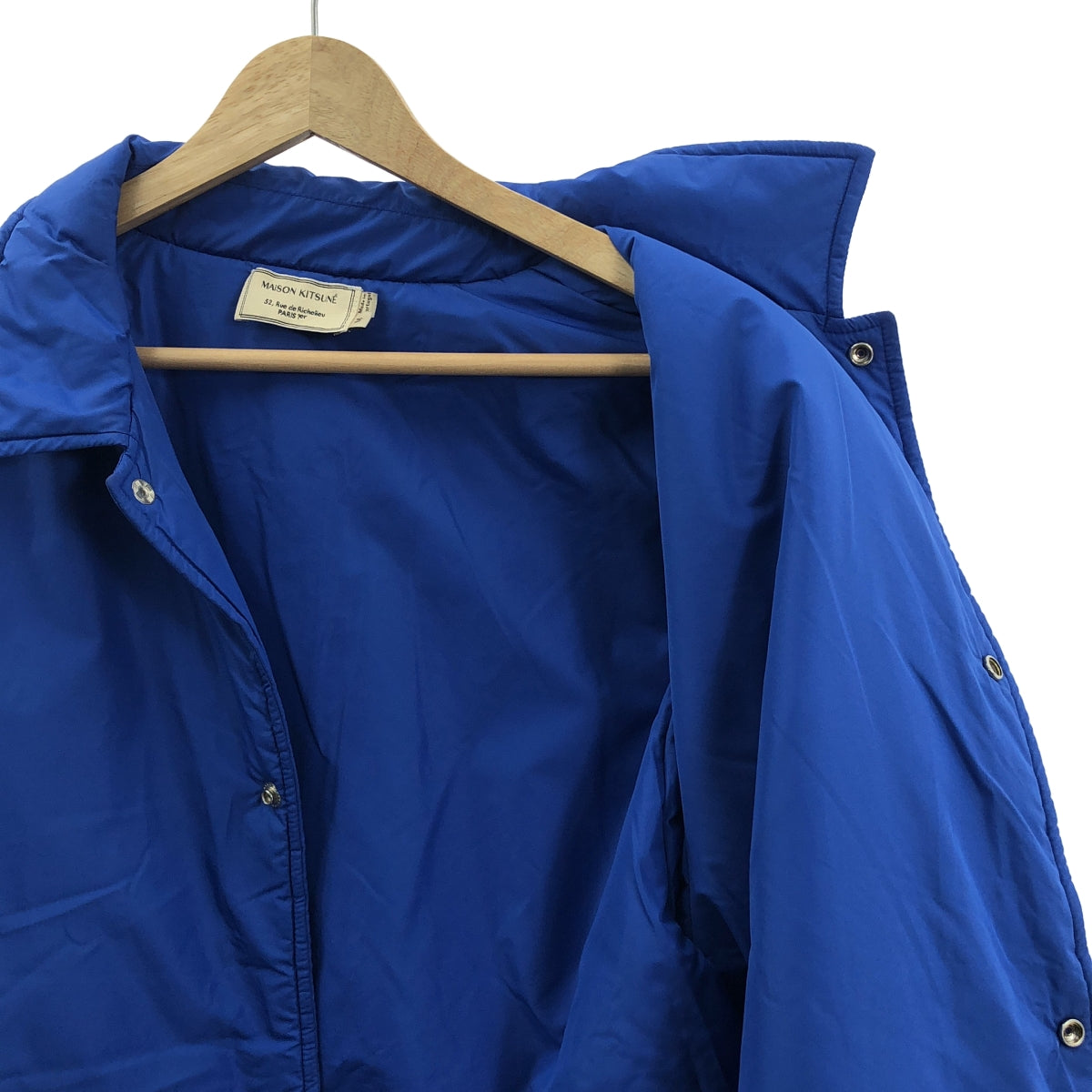 MAISON KITSUNE | 背面印花夾棉教練外套 | M碼 | 藍色 | 男款