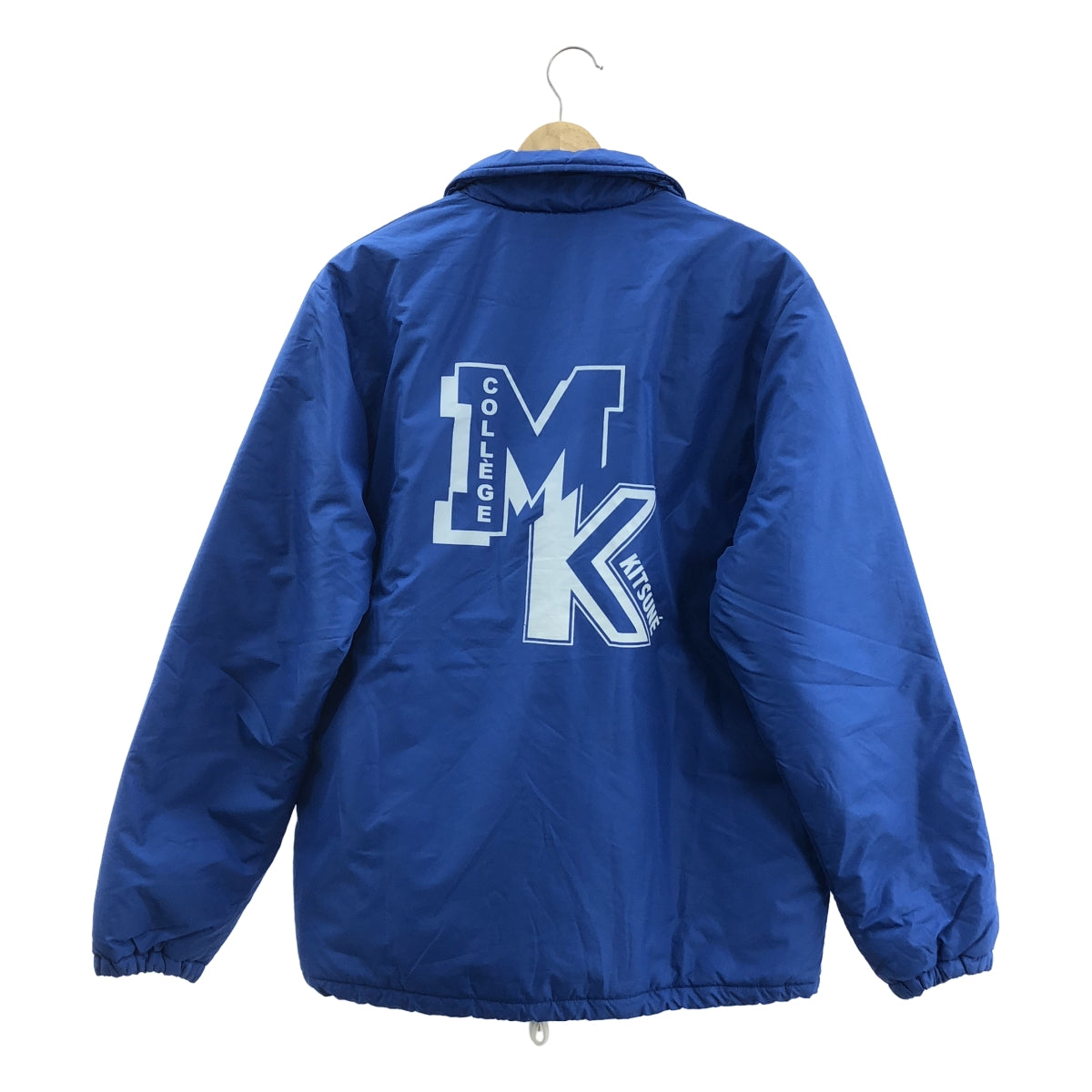 MAISON KITSUNE | 背面印花夾棉教練外套 | M碼 | 藍色 | 男款