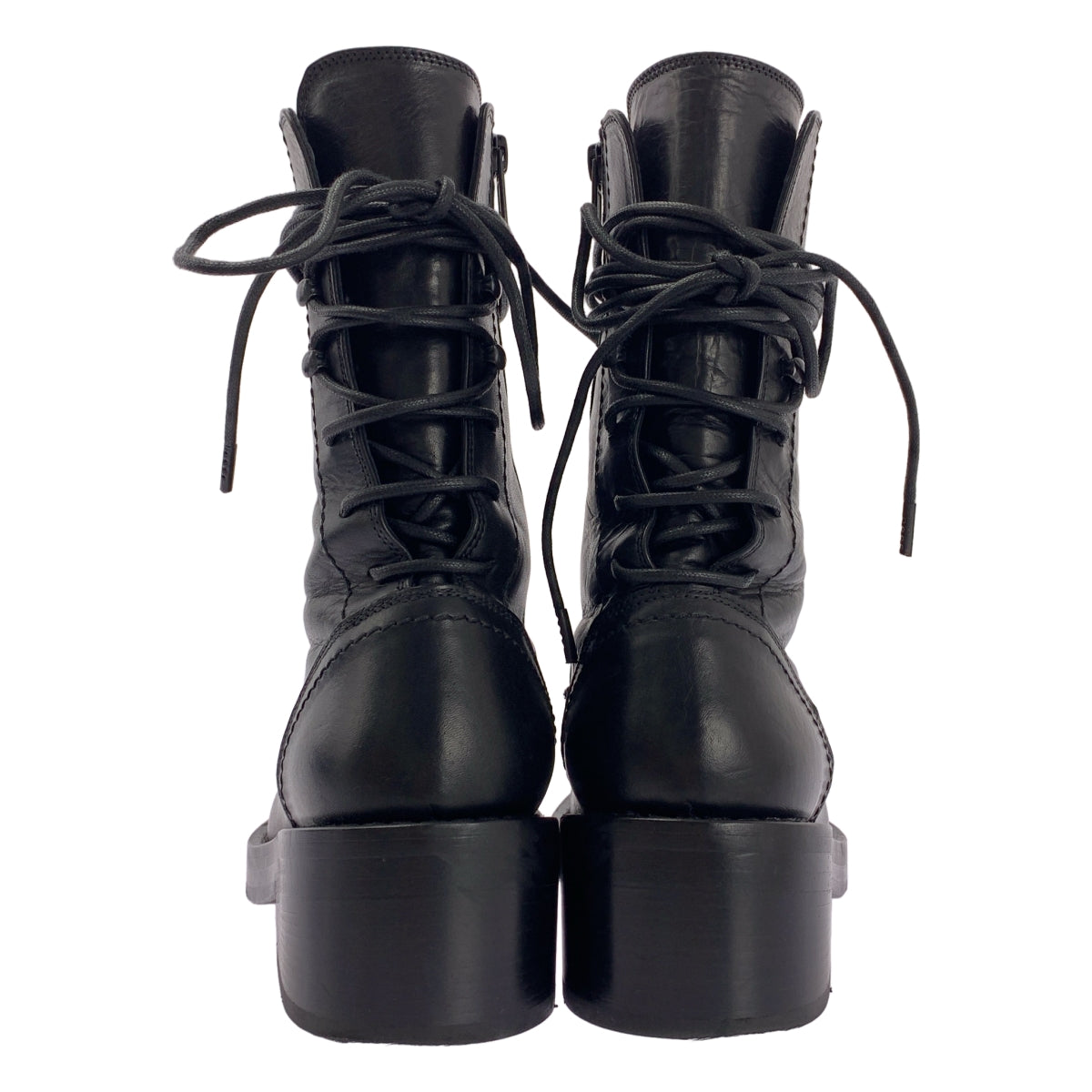ANN DEMEULEMEESTER / 안두무르메스테르 | lace-up boots 가죽 레이스업 부츠 | 36 |