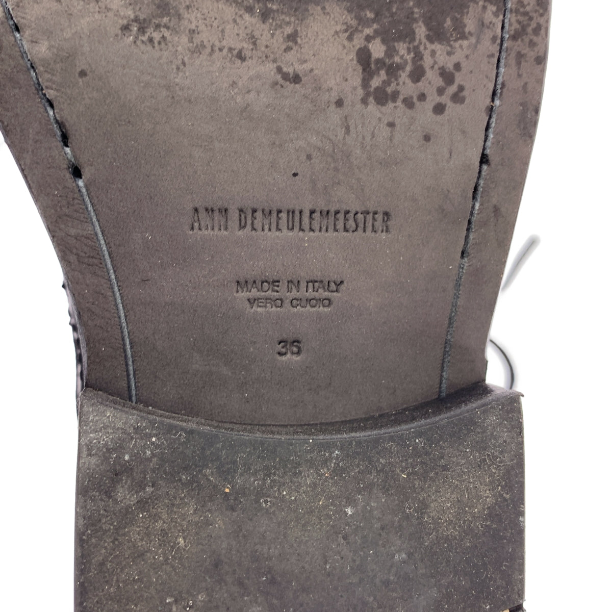 ANN DEMEULEMEESTER / 안두무르메스테르 | lace-up boots 가죽 레이스업 부츠 | 36 |