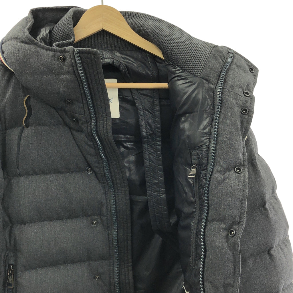 MONCLER / モンクレール | HEM JACKET 2Way ヘム ウール フーデッド ダウンジャケット | 0 | メンズ
