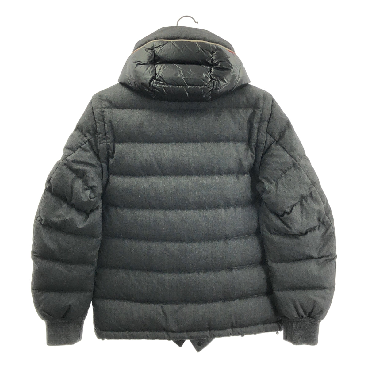 MONCLER / モンクレール | HEM JACKET 2Way ヘム ウール フーデッド ダウンジャケット | 0 | メンズ