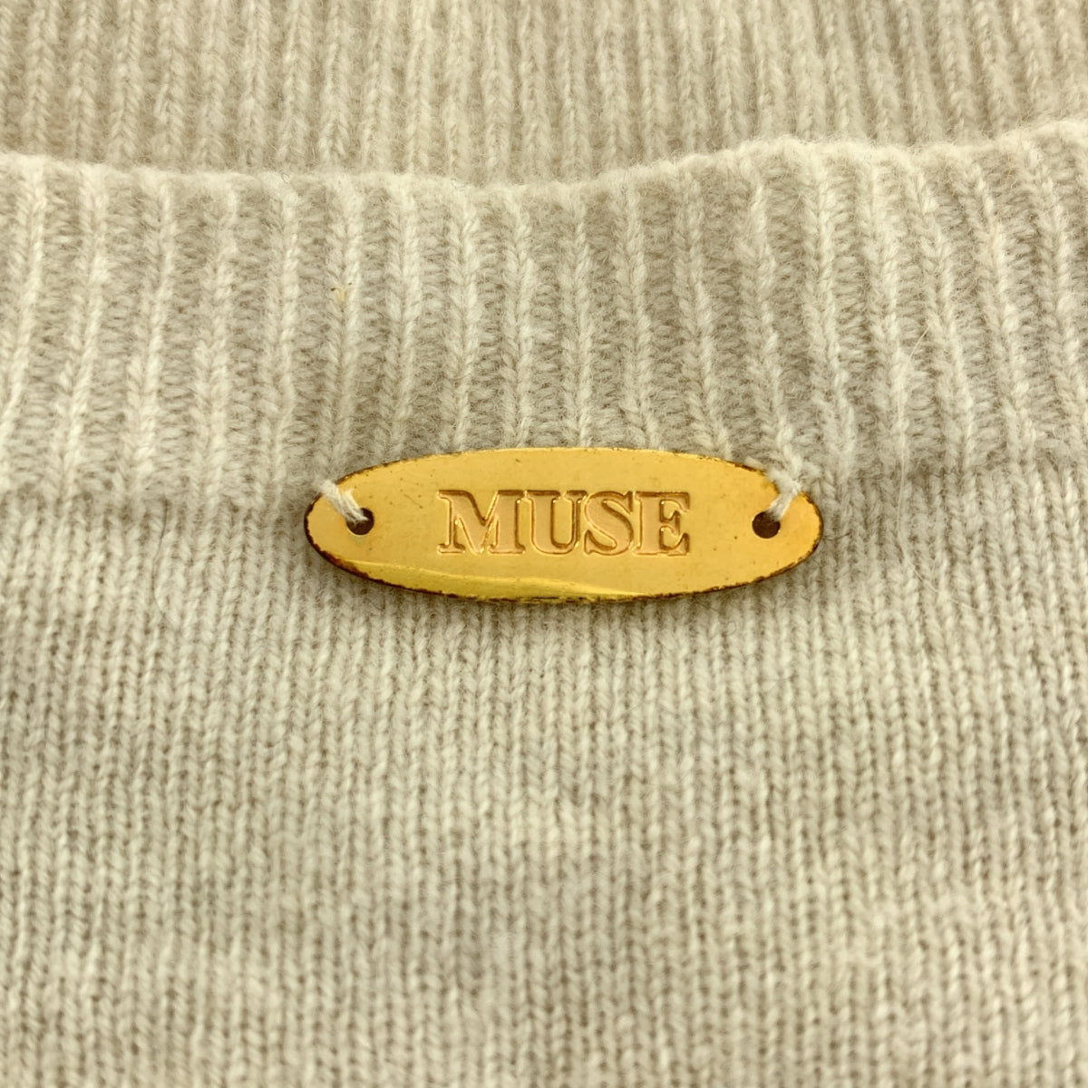 MUSE de Deuxieme Classe / 뮤즈 드ゥ지엠 클라스 | CAPRI 크루넥 풀오버 니트 | F | 베이지 | 여성