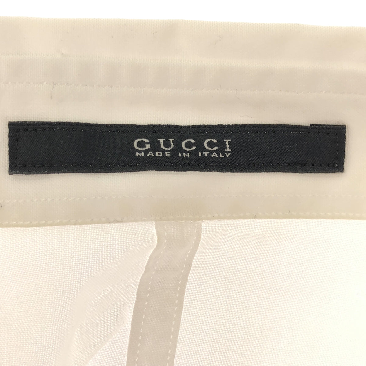 GUCCI / Gucci | Skinny Cotton Paneled Dress Shirt | 39 15 1/2 | Men's