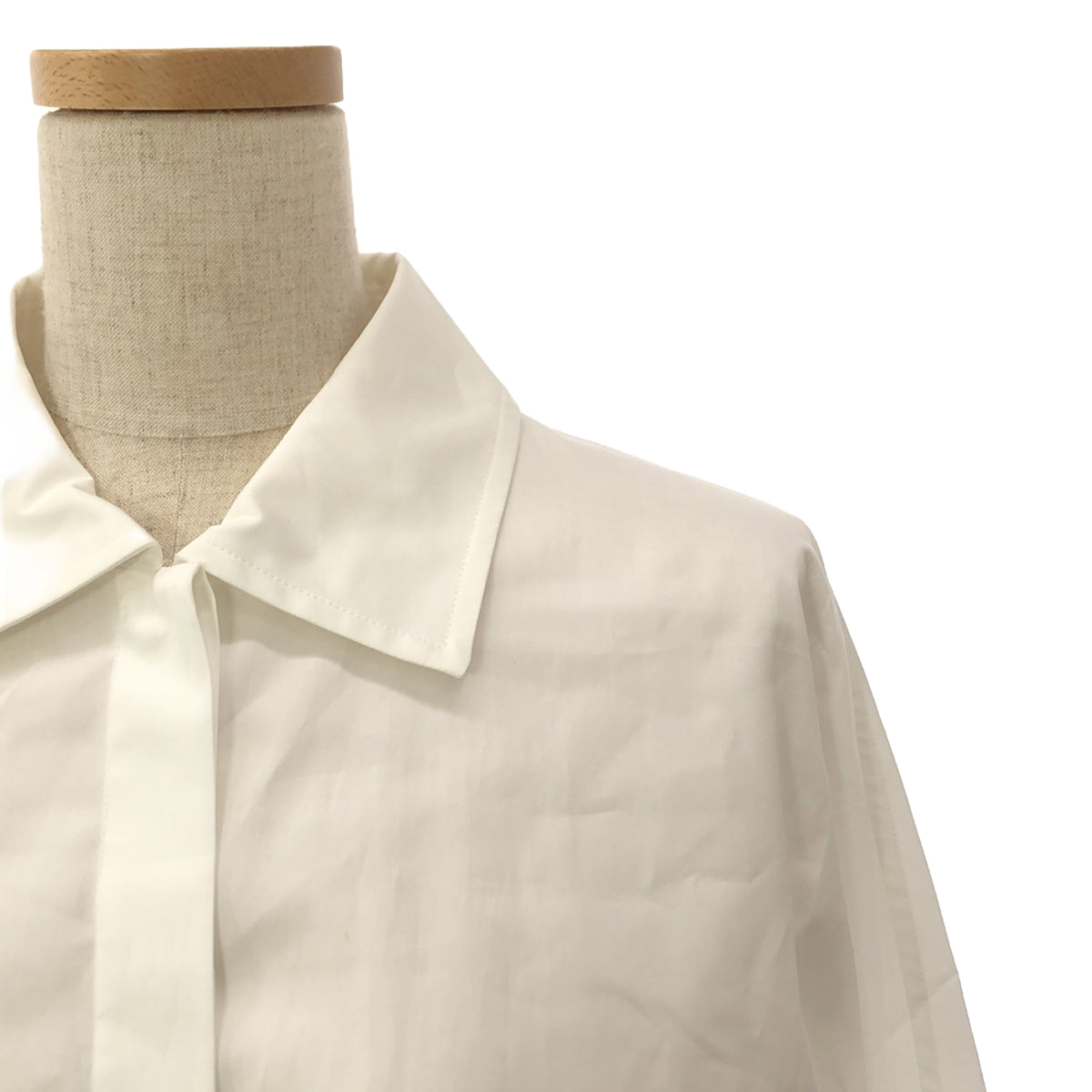 [Good Condition] HERMES | 2023SS | Chaine d'Ancre Belted Shirt Dress | 40 | White | Women's