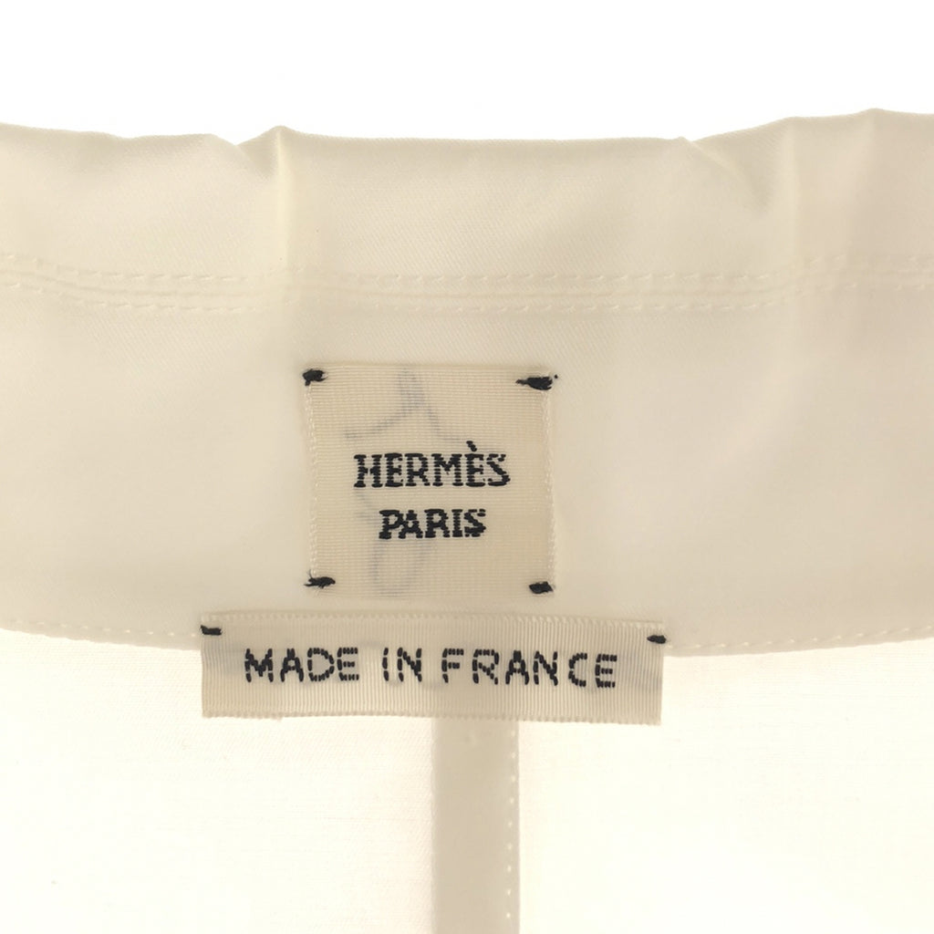 【미품】 HERMES / 헤르메스 | 2023SS | 셰인 던클 벨티드 셔츠 원피스 | 40 | 화이트 | 여성