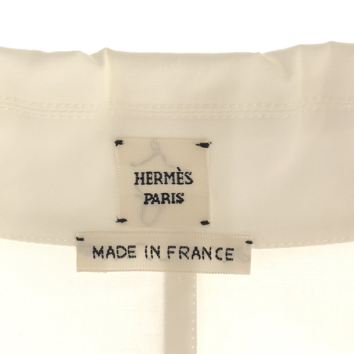 【美品】  HERMES / エルメス | 2023SS | シェーヌダンクル ベルテッド シャツワンピース | 40 | ホワイト | レディース