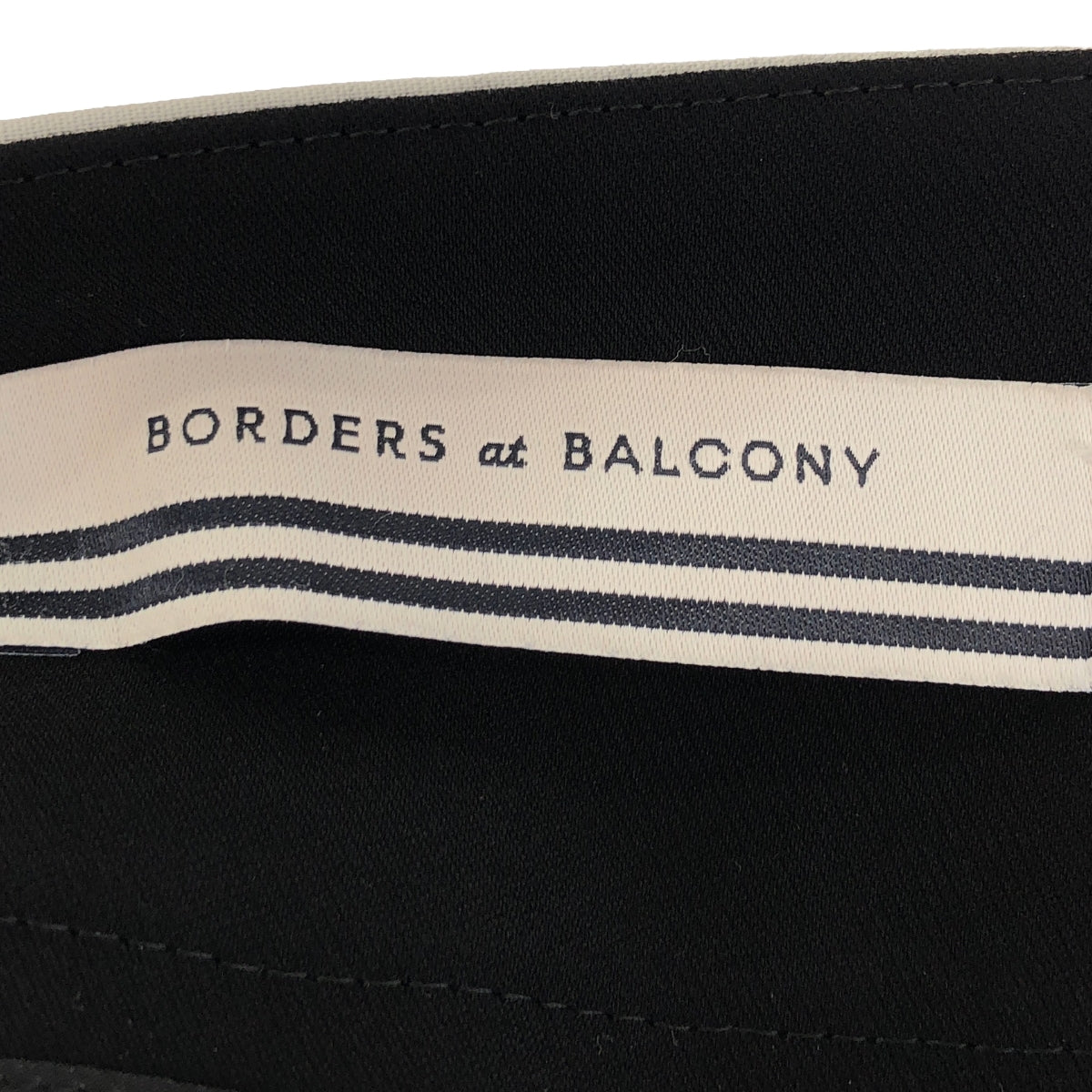 BORDERS at BALCONY | TAPERED PANTS | 38 | Black/White | Women's