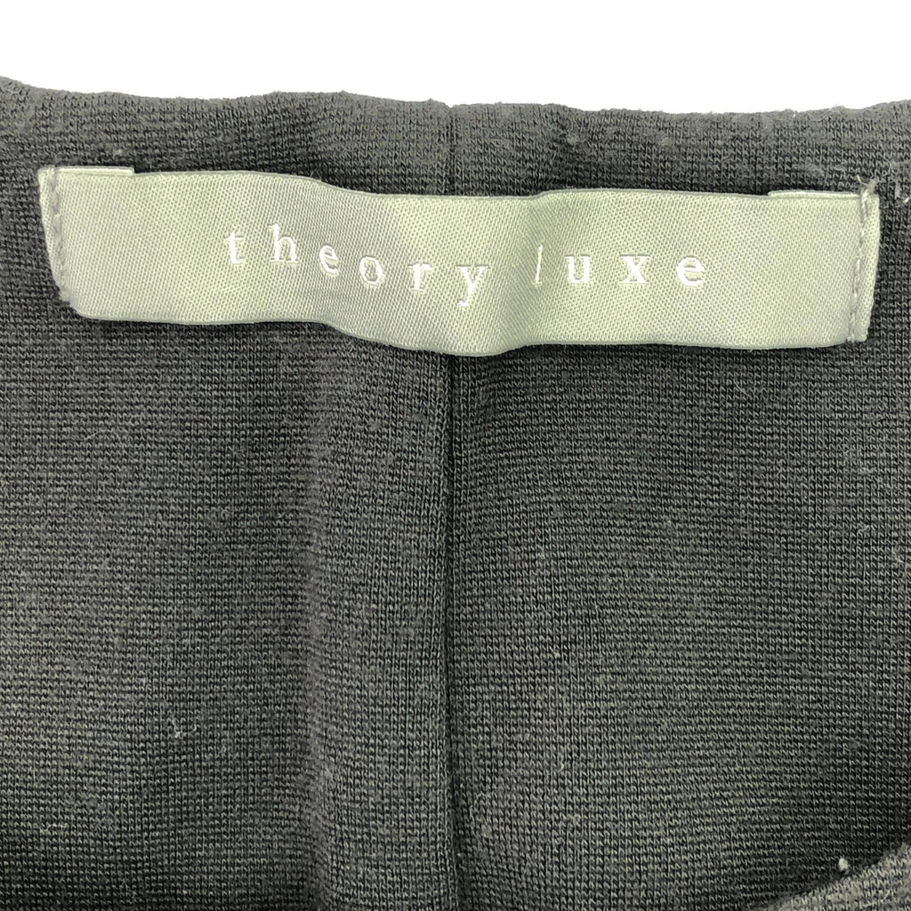 theory luxe / セオリーリュクス | ノースリーブ レーヨン ロングワンピース | 38 | チャコールグレー | レディース