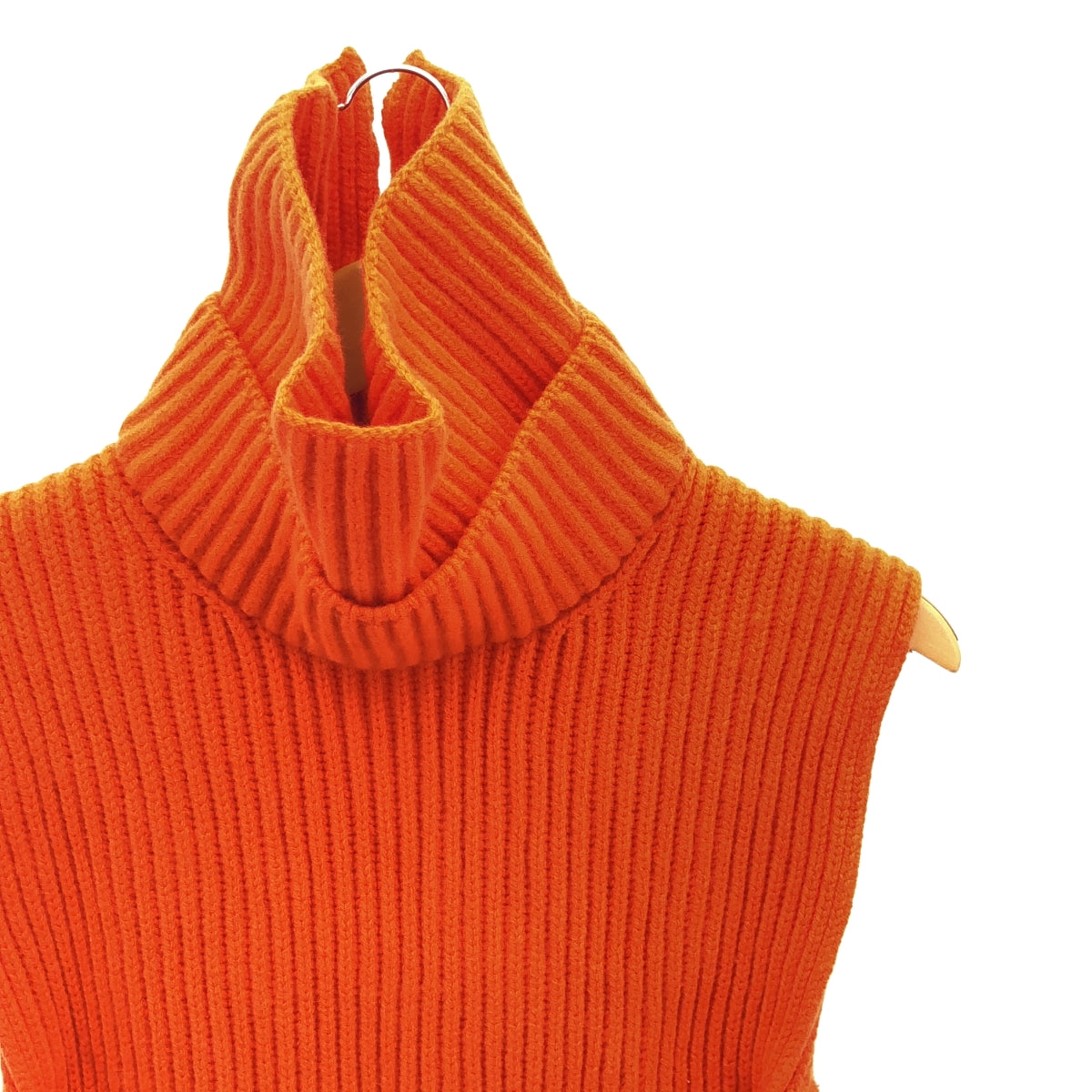 JIL SANDER / 질 썬더 | 2023AW | 울 레이어드 디테일 터틀넥 니트 베스트 | 34 | 여성