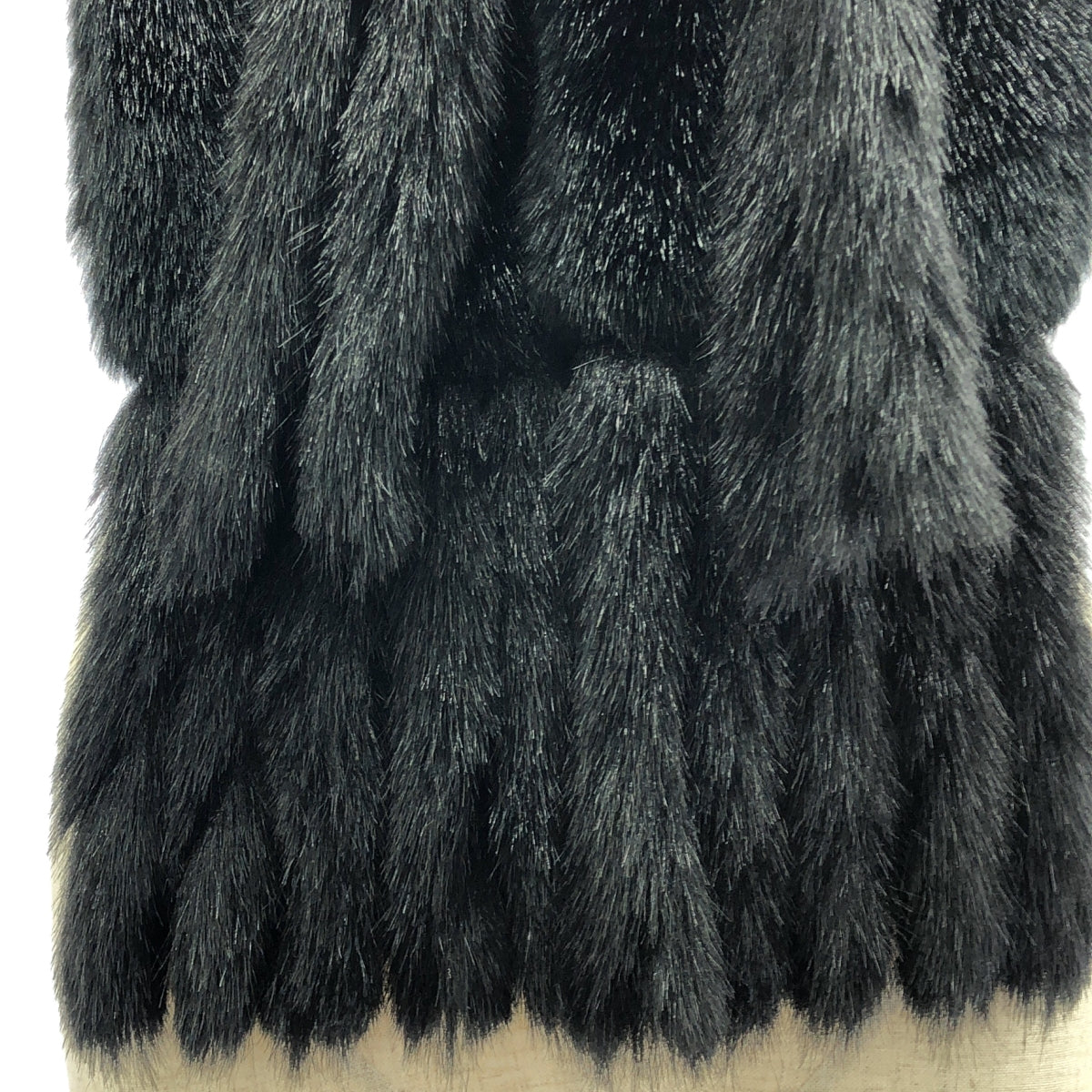 robe de chambre COMME des GARCONS | 2004AW | Faux fur vest | Black | Women's