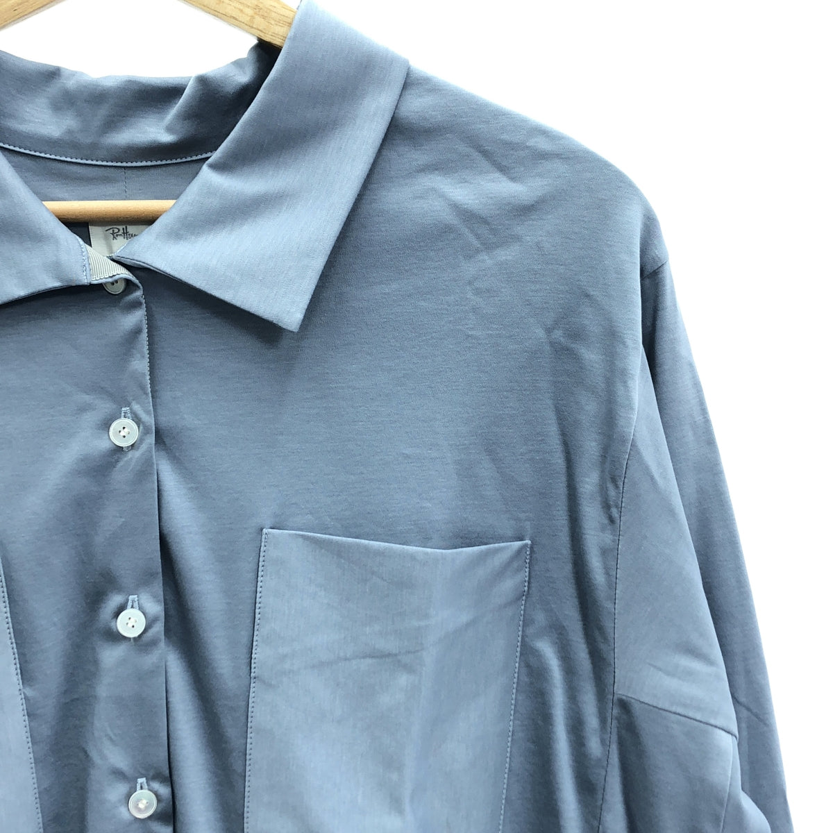 [品相良好] 羅恩·赫爾曼 / 羅恩·赫爾曼 | × 瀨谷。 「零浪費」襯衫| S |淺藍色 |女性的