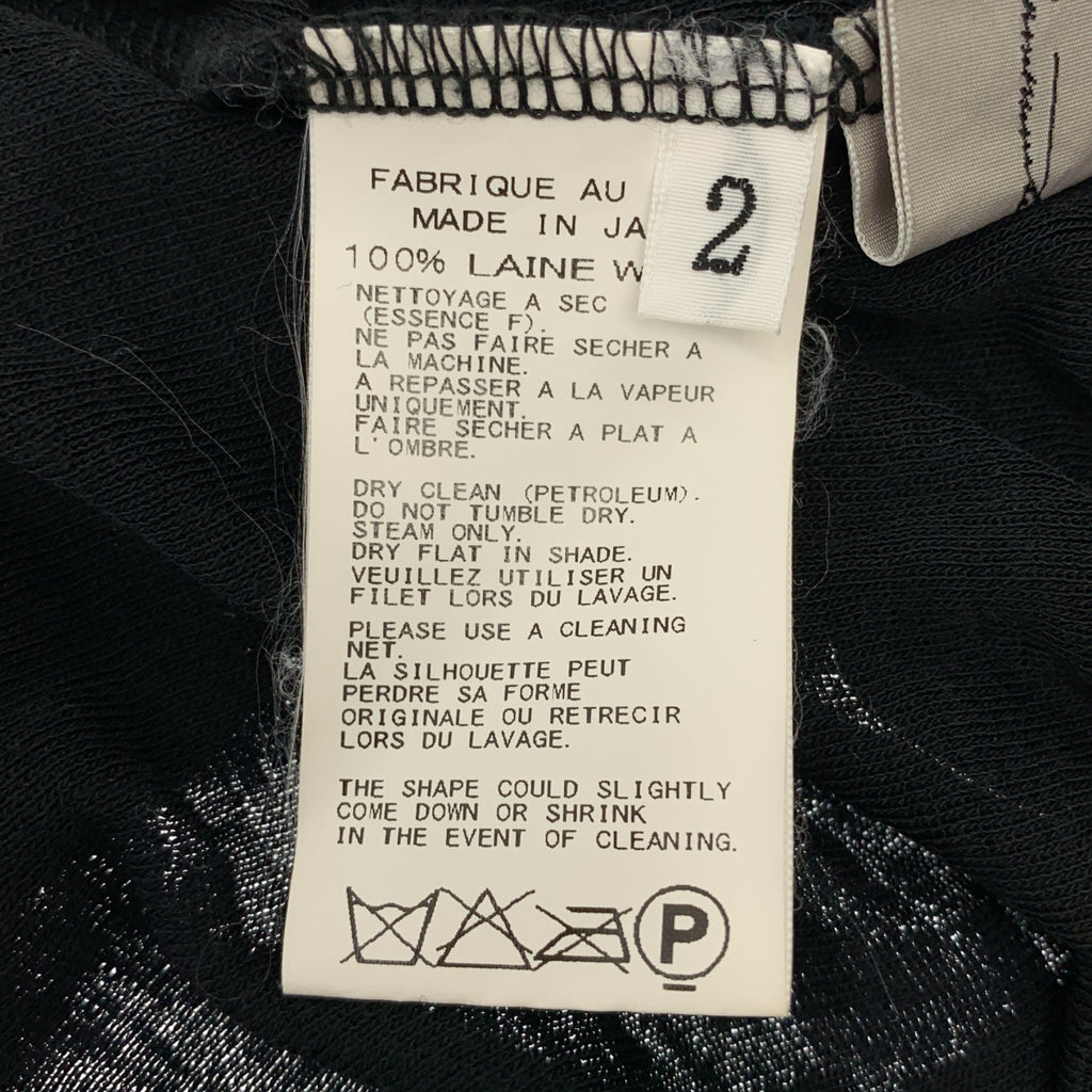 Yohji Yamamoto FEMME / ヨウジヤマモトファム | ウール アシンメトリートップス カットソー | 2 |