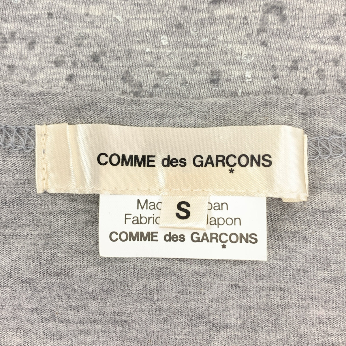 COMME des GARCONS | 2013SS | 不對稱印花長T卹剪裁與縫製 | S | 女款