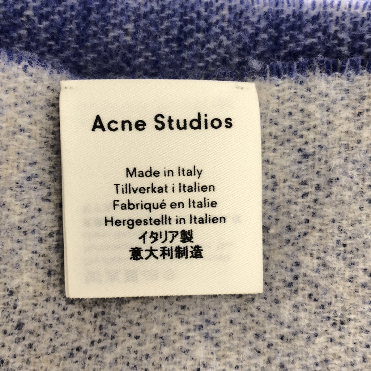 Acne Studios / アクネストゥディオズ | Toronty Logo ロゴジャカード ストール マフラー ユニセックス | – KLD