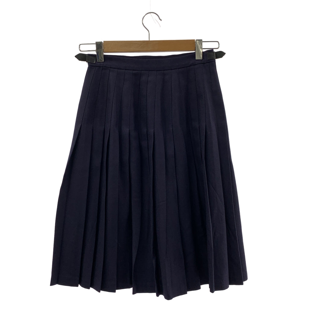 O'NEIL OF DUBLIN / オニールオブダブリン | レザーベルト プリーツ ラップ キルトスカート | 8 | レディース