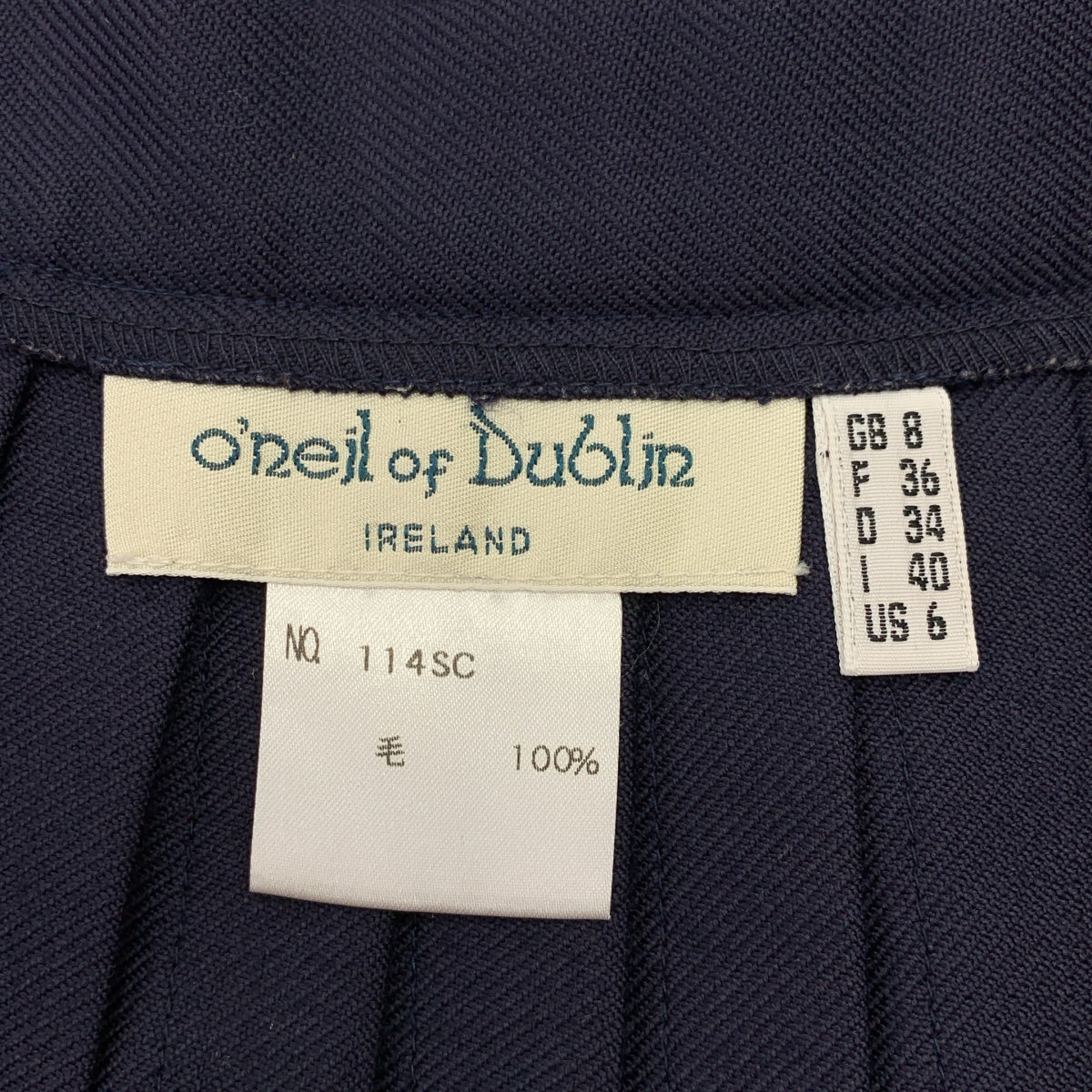 O'NEIL OF DUBLIN / オニールオブダブリン | レザーベルト プリーツ ラップ キルトスカート | 8 | レディース