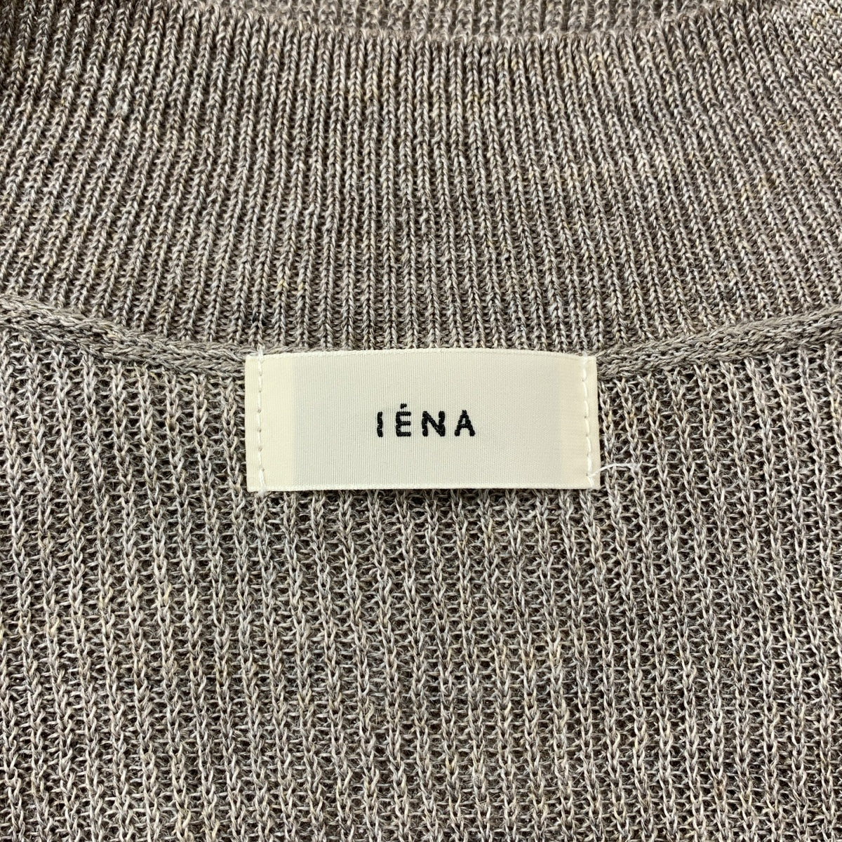 IENA / イエナ | 2023AW | 片畦Vネックベスト | F | グレー | レディース