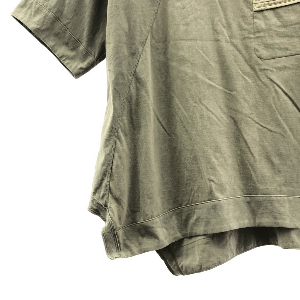 ziggy chen / 지기첸 | 2025SS | Henley Neck T-Shirt / 오버 실루엣 헨리 넥 T 셔츠 컷소우 | 44 | 남성